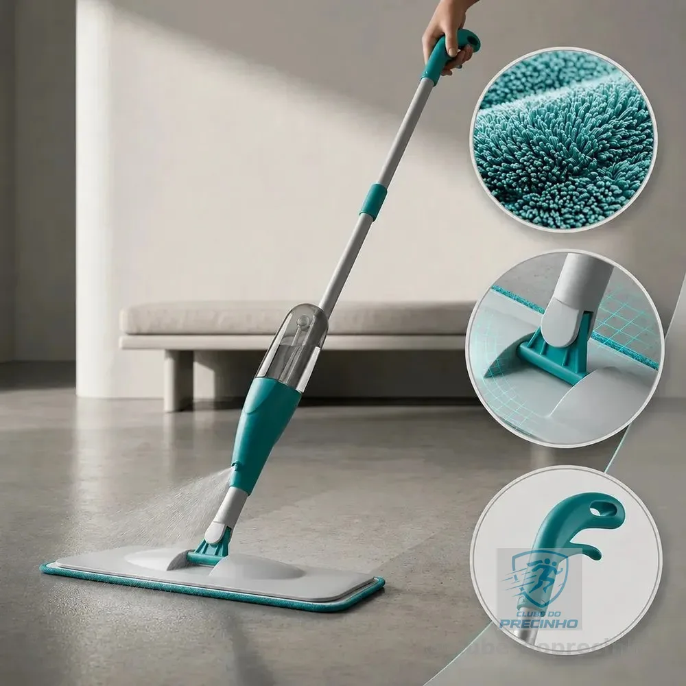 Mop Spray Esfregão Vassoura Mágica WOW WORLD OF WONDERS Mop Spray