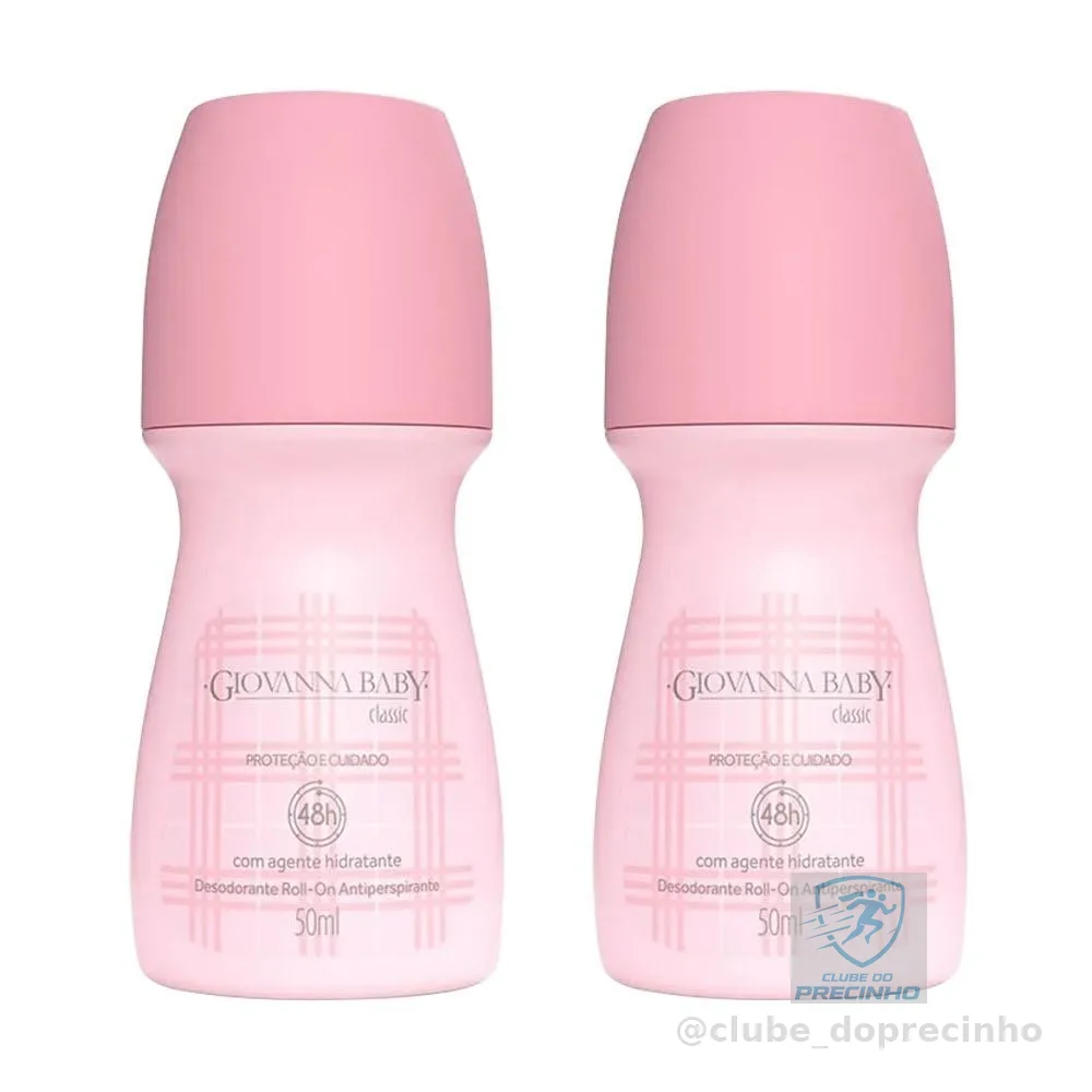 Giovanna Baby Kit Desodorante Roll-On Feminino C/2 Classic 50ml