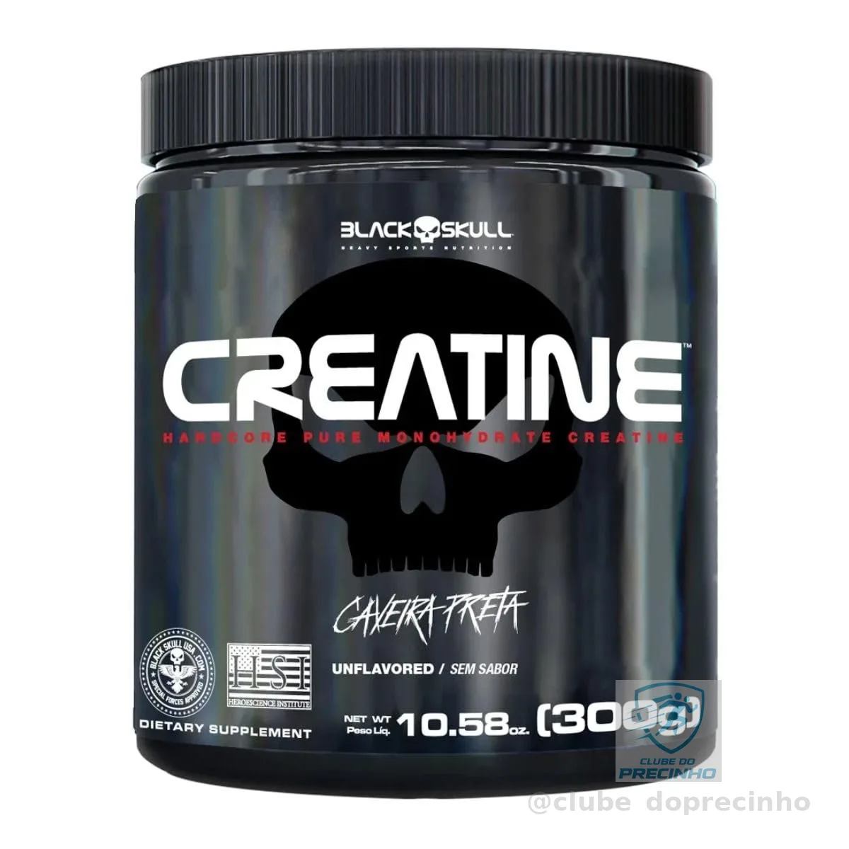 Creatine - Creatina Monohidratada - 300g - Black Skull