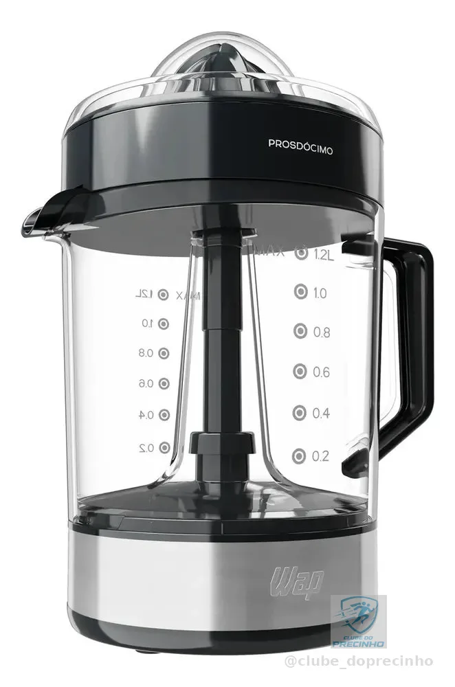 Espremedor de Frutas 1,2L WAP WJ1200 40W com Acionamento Automático e Dois Ajustes de Espremedor 220V