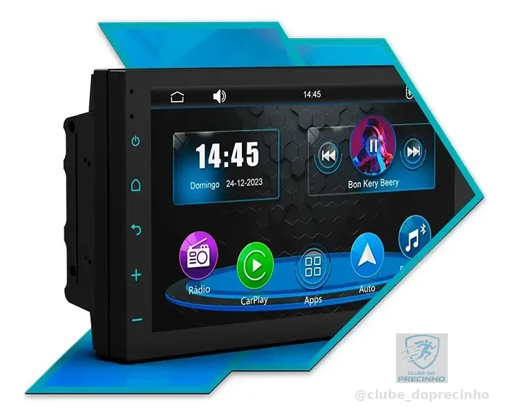 Central Multimídia Universal Cm7 Faaftech 7 Connectmedia Carplay Androidauto Com Fio