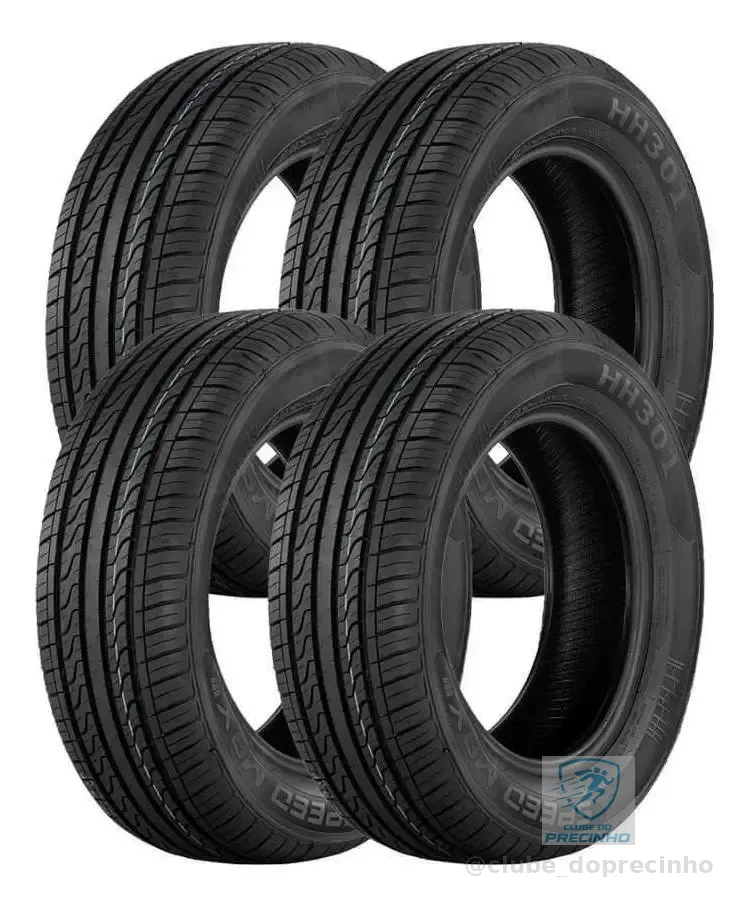 Jogo 4 Pneus Speedmax Aro 15 Hh301 195/65r15 91v A3