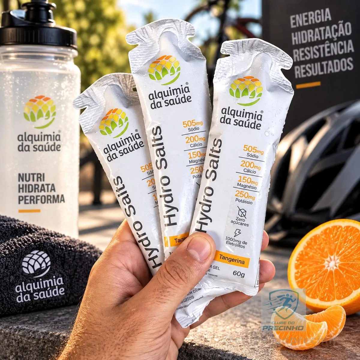 Eletrólitos Hydro Salts Alquimia Da Saúde Tangerina 10un Tangerina