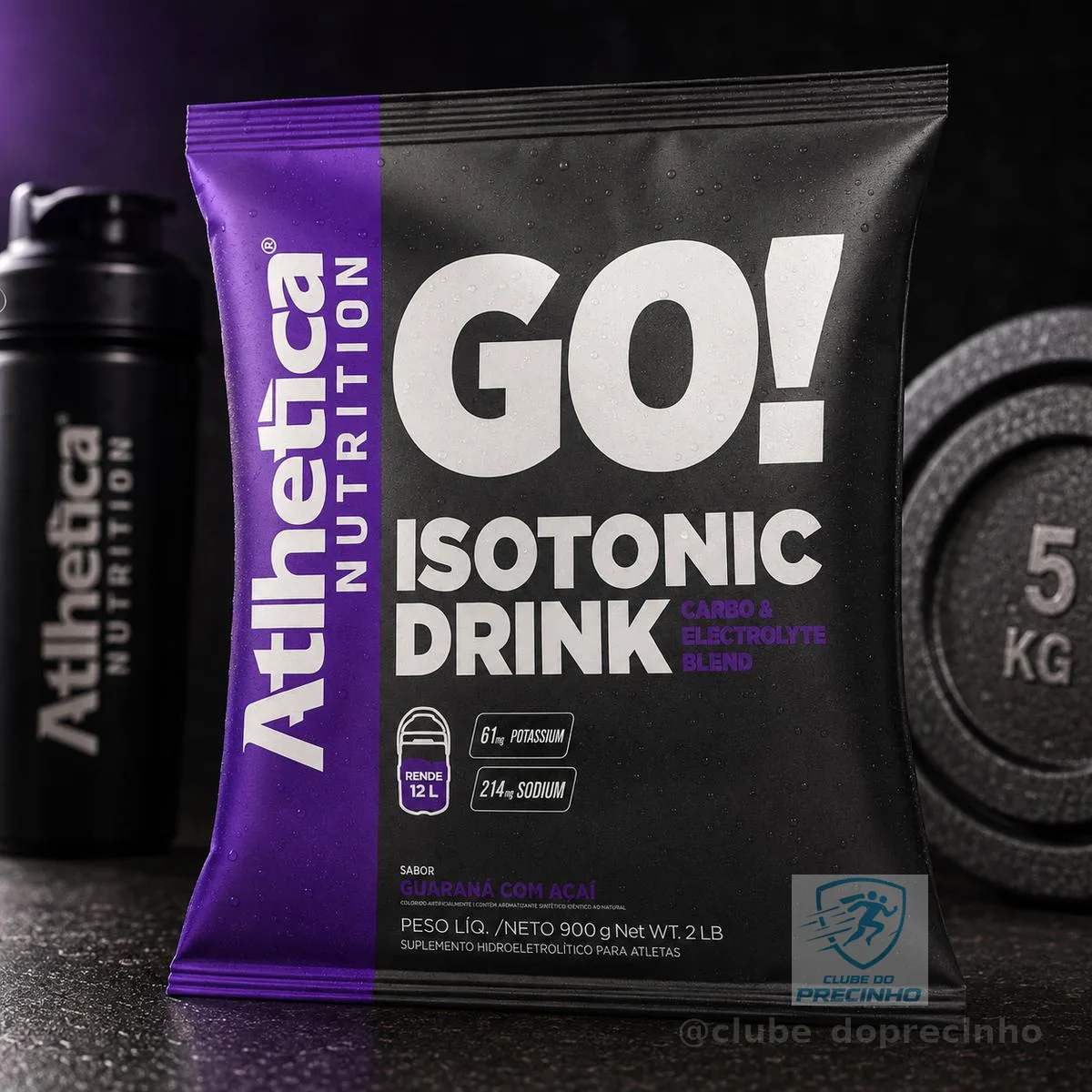 Isotonico Isotonic Drink 900g Go Atlhetica Repositor 30doses