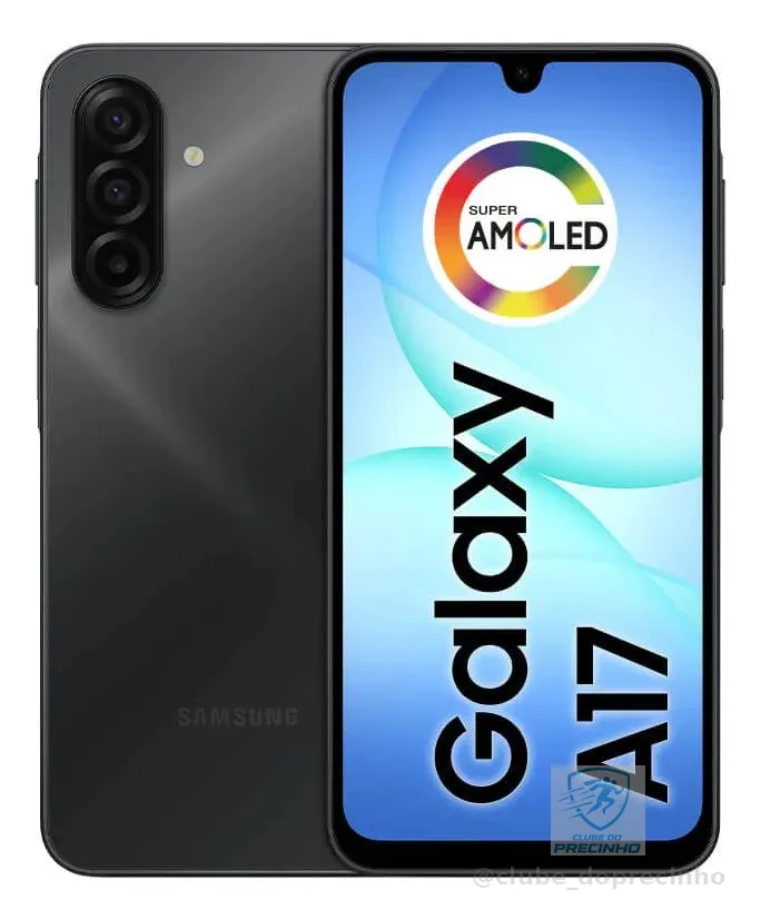 Celular Samsung Galaxy A17 Com Ia, 128gb, 4gb Ram, Câm De 50mp, Tela De 6.7 , Nfc, Ip54 - Preto