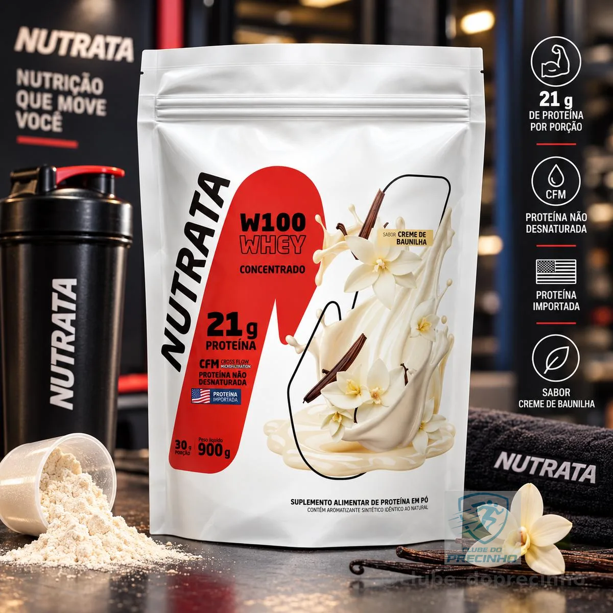 Whey Protein Npro - 900g Refil Baunilha - Nutrata
