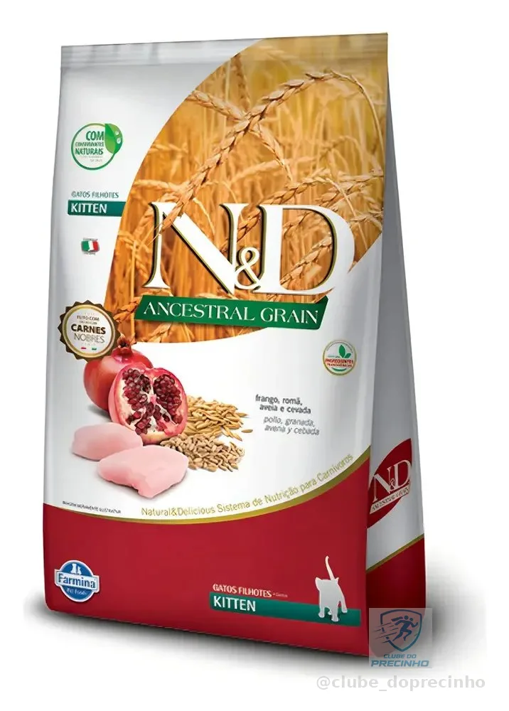 Ração Farmina N&d Ancestral Gato Filhote Frango E Romã 7,5kg