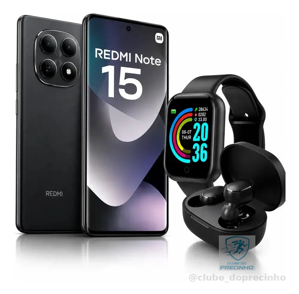 Xiaomi Redmi Note 15 256gb 16gb Ram Dual Sim Celular Preto