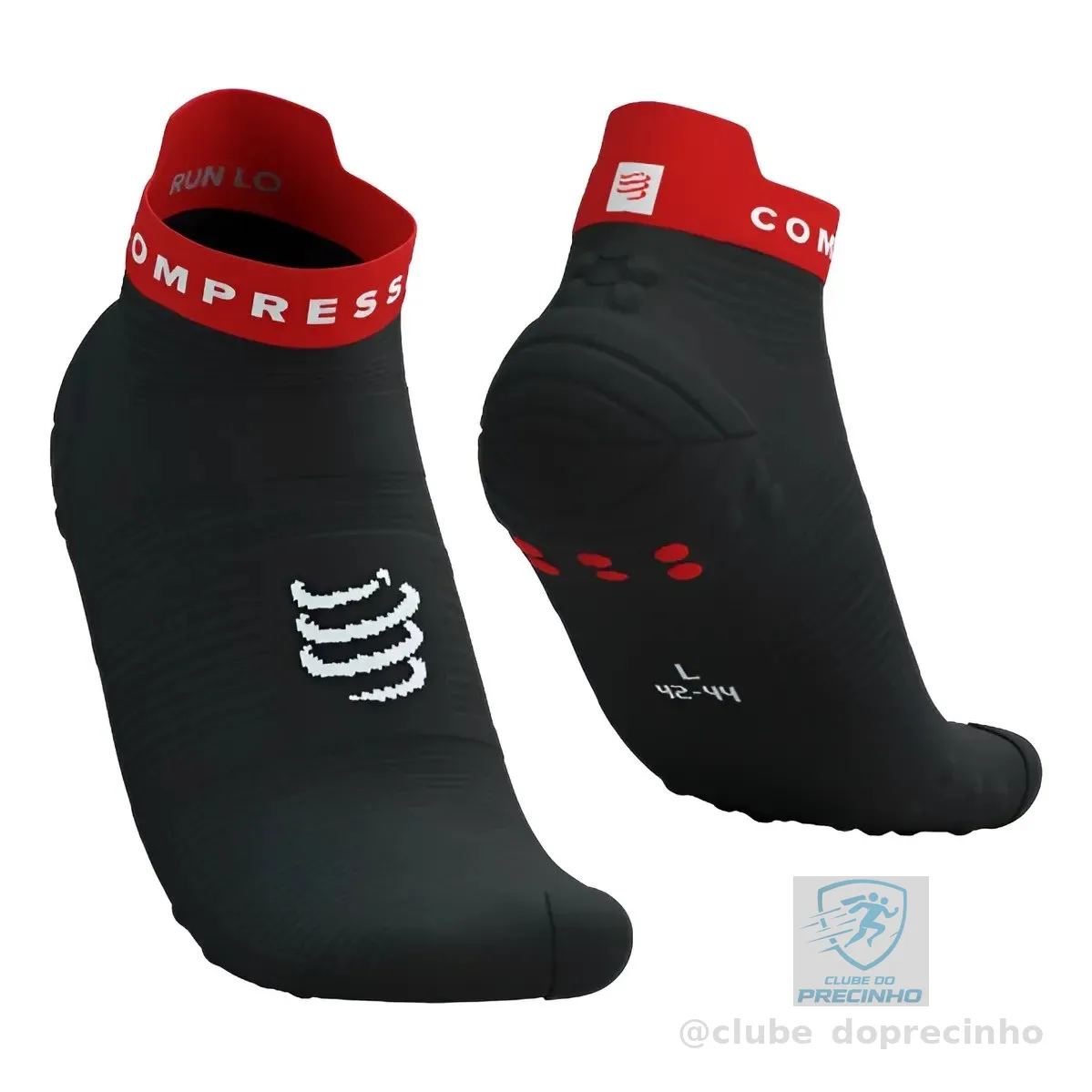 Meia De Compressão Cano Curto - Run Low V4.0 - Compressport
