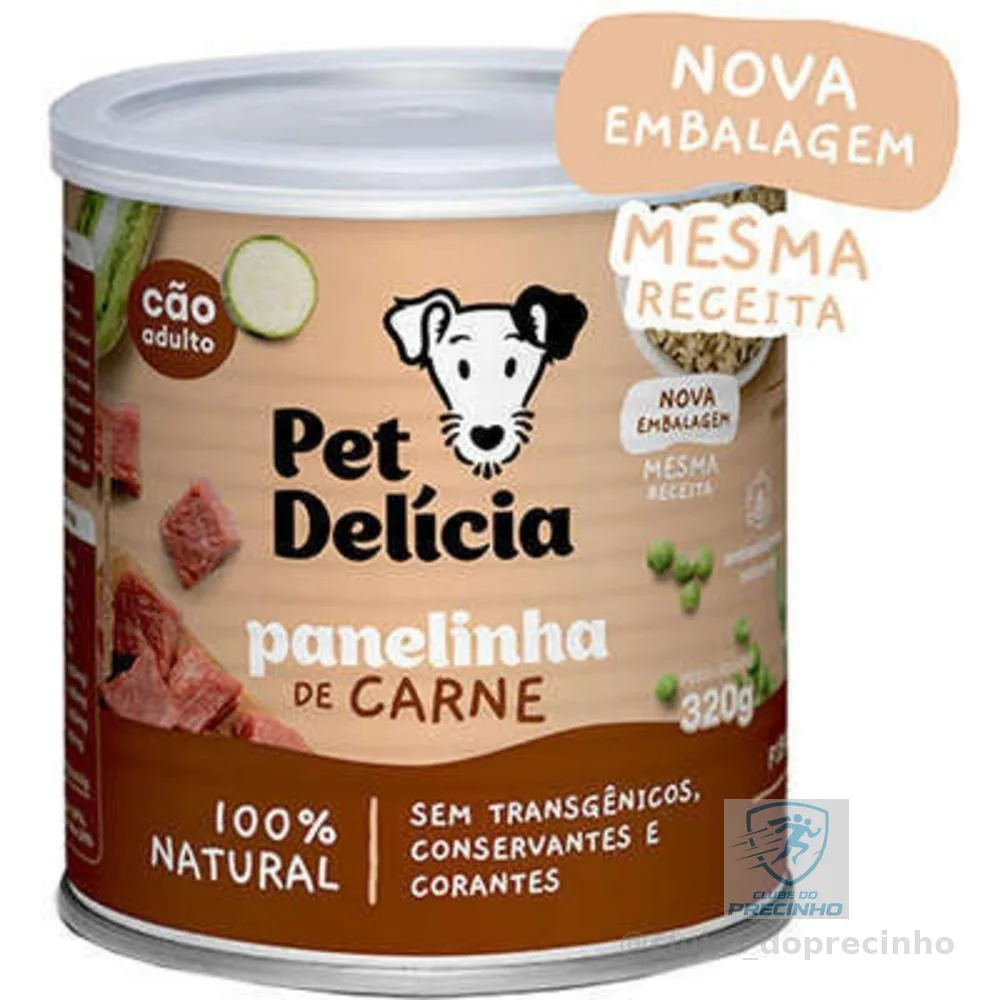 Ração Úmida Pet Delícia Natural Panelinha de Carne 320g