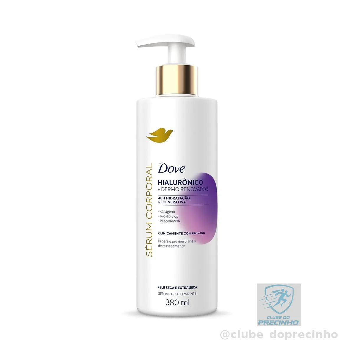 Dove Sérum Hidratante Corporal Hialurônico + Dermo Renovador 380ml