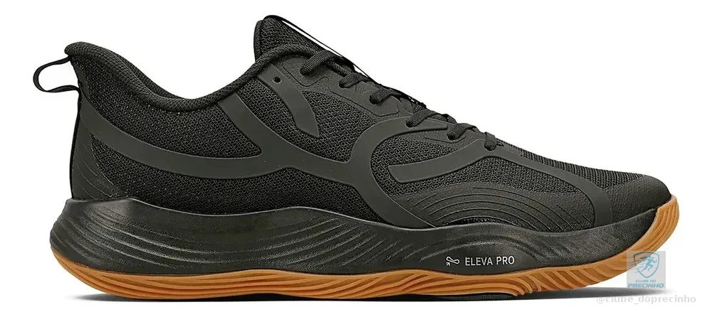 Tênis Olympikus Quadra2 Masculino Leve Confortável Esportivo Preto Liso 42 Br