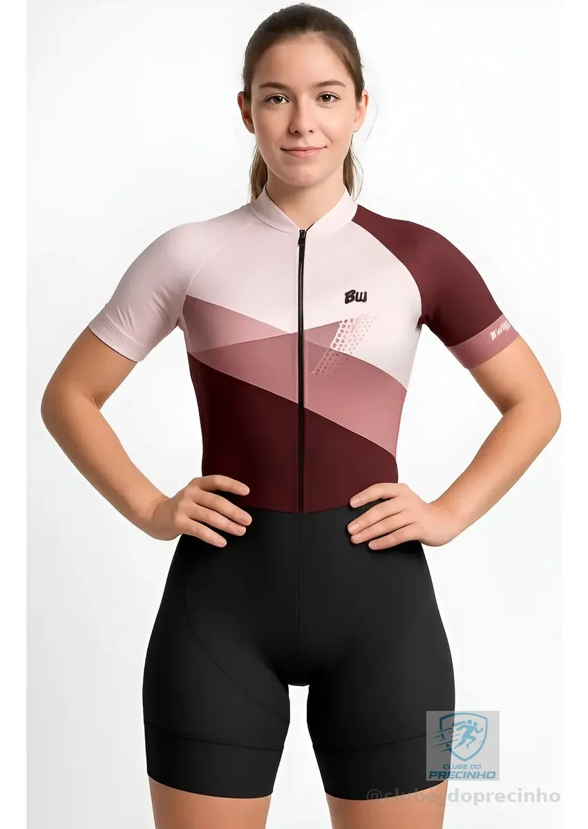 Roupa Ciclista Macacao Feminino Ciclismo Forro Em Gel Uv 50