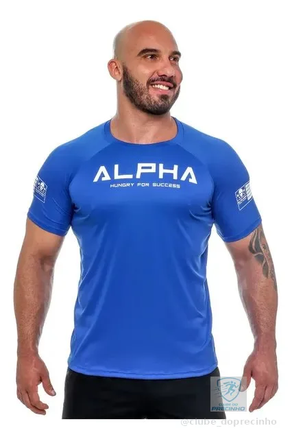 Camiseta Camisa Treino Academia Corrida Musculação Alpha
