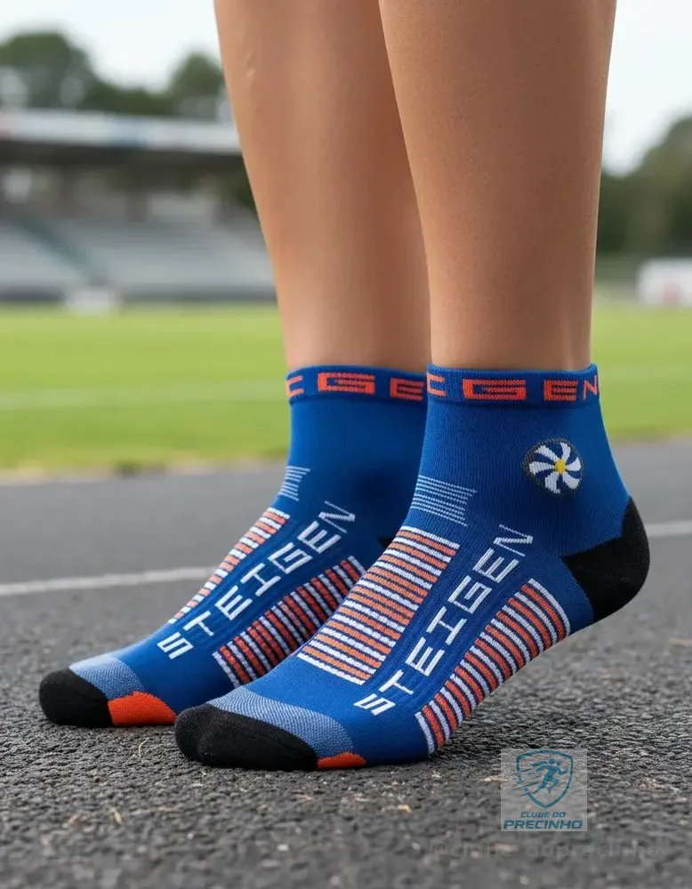 Meia Cano Baixo Steigen Royal Blue Azul Un