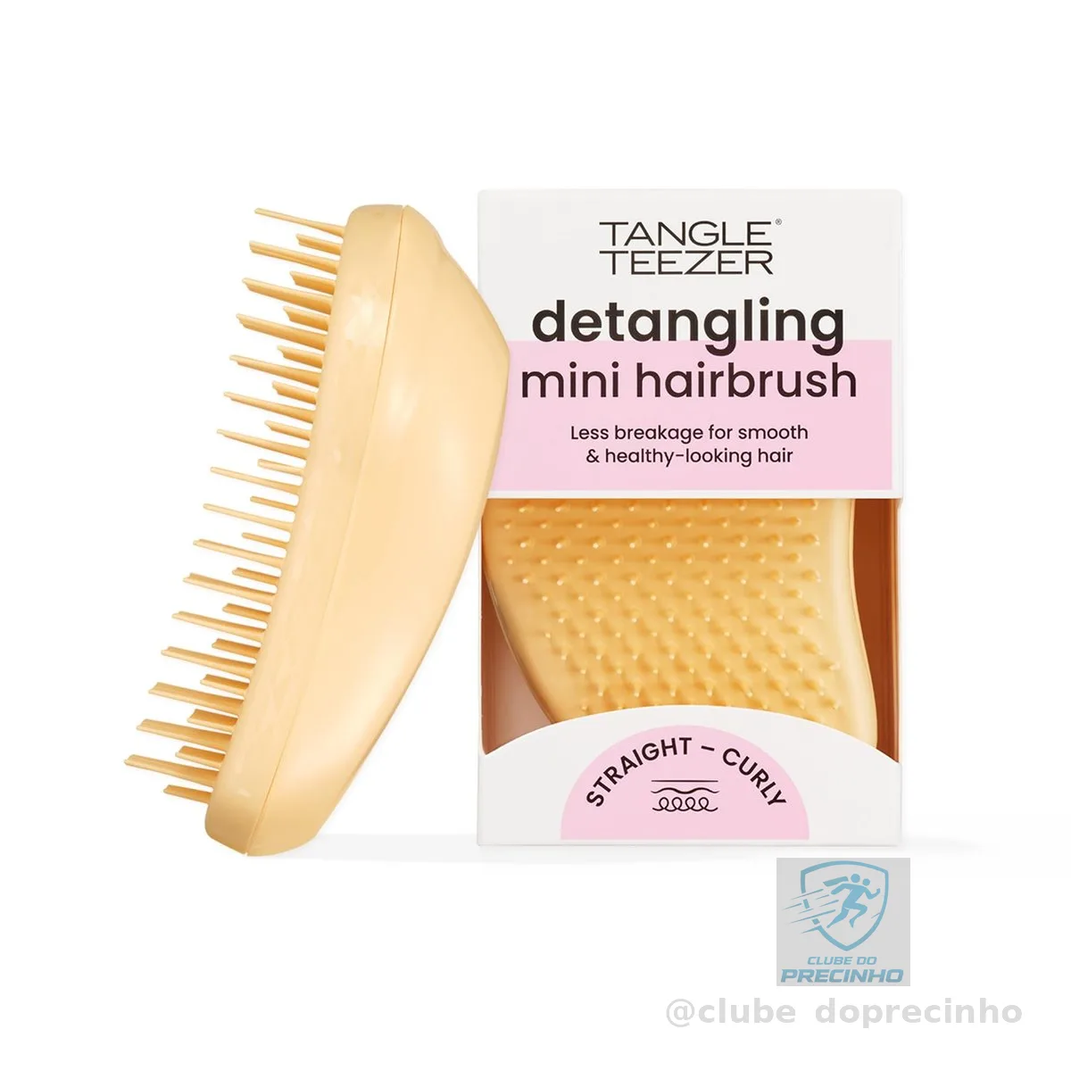 Tangle Teezer - Escova de cabelo desemabaraçadora The Original Mini para todos os tipos de cabelo, úmido e seco, Cor: Amarelo