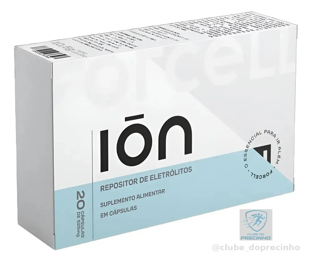 Ion Cápsulas De Eletrólitos Forcell (20 Cápsulas De 525mg) Sabor Sem Sabor