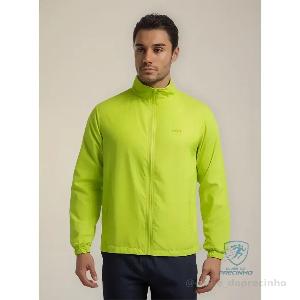 Jaqueta Corta-vento Fitness Masculina Essential - Olympikus Verde-limão Gg
