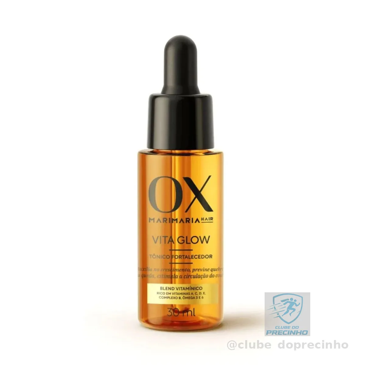 Tônico Fortalecedor Vita Glow Ox Mari Hair para Cabelos Ressecados Enfraquecidos 30ml