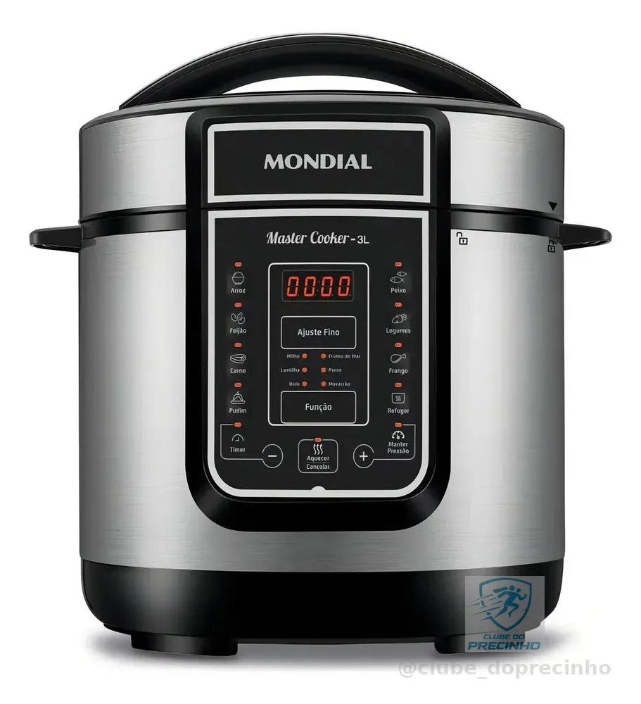 Panela De Pressão Elétrica Digital 3L Mondial 700W - PE-40