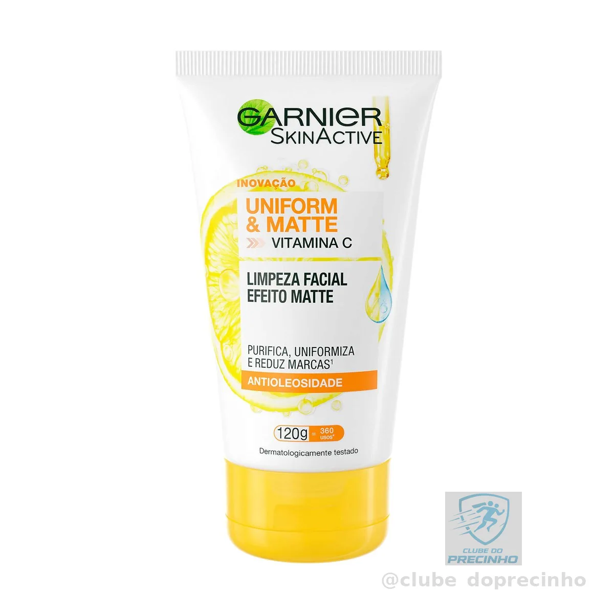 Garnier Uniform & Matte Sabonete Facial Antioleosidade, Vitamina C 120g