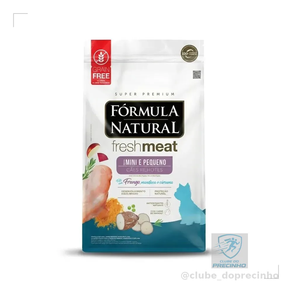 Fórmula Natural Fresh Meat Cão Filhote Mini e Pequeno Cão Filhote 2,5kg