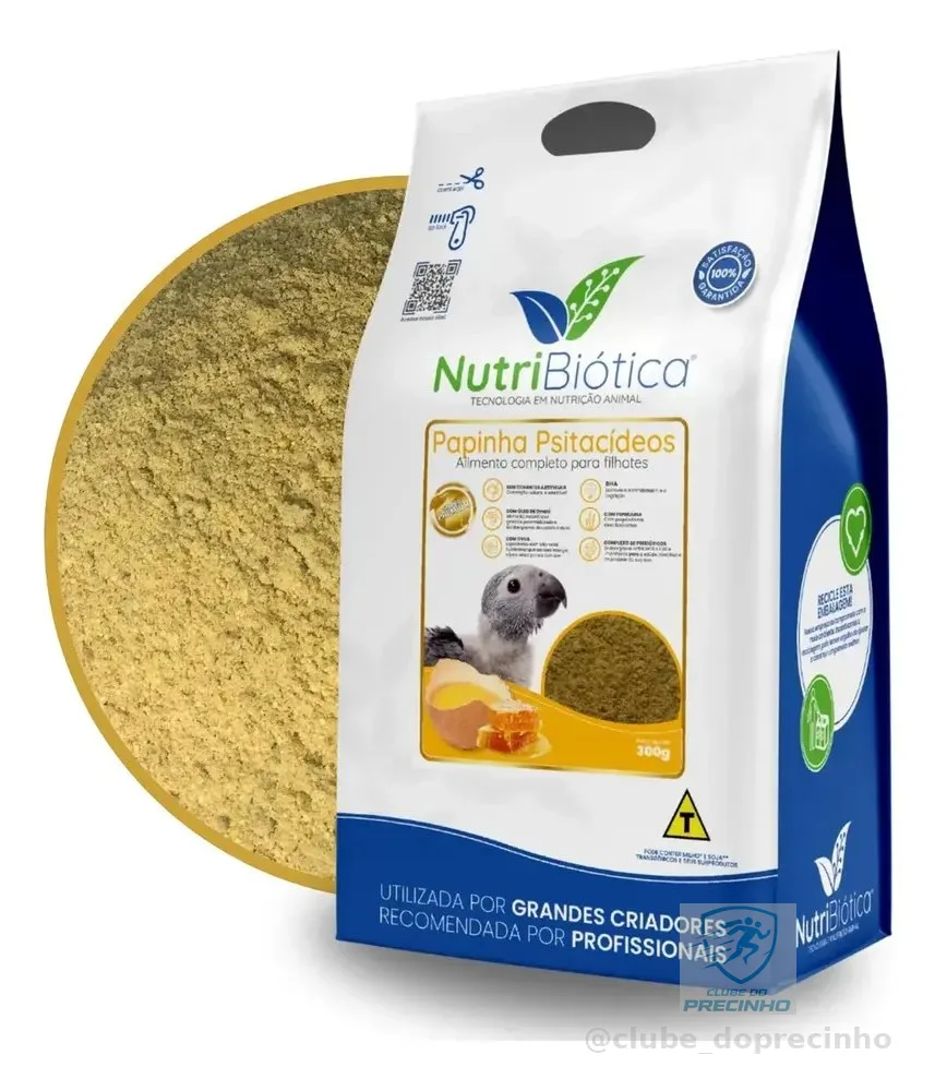 Ração Nutribiotica Super Premium Papinha Psitacídeos - 300g