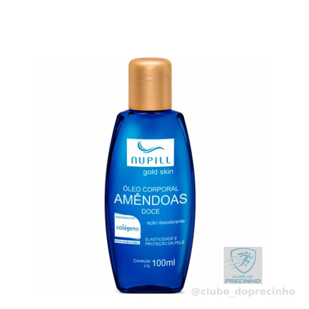 Nupill Óleo De Amêndoas Com Colágeno 100Ml Azul