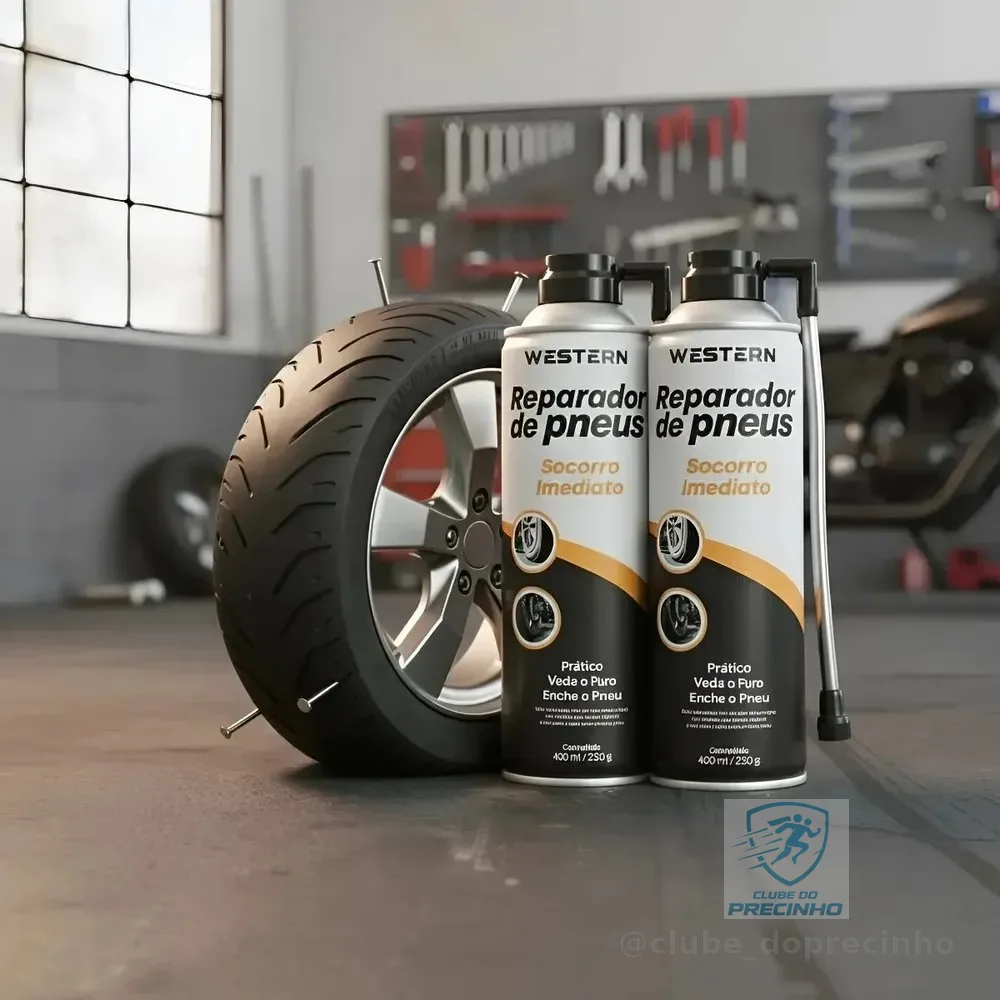 Kit 2 Spray Reparador Pneu 400ml Espuma Veda Enche Anti Furo