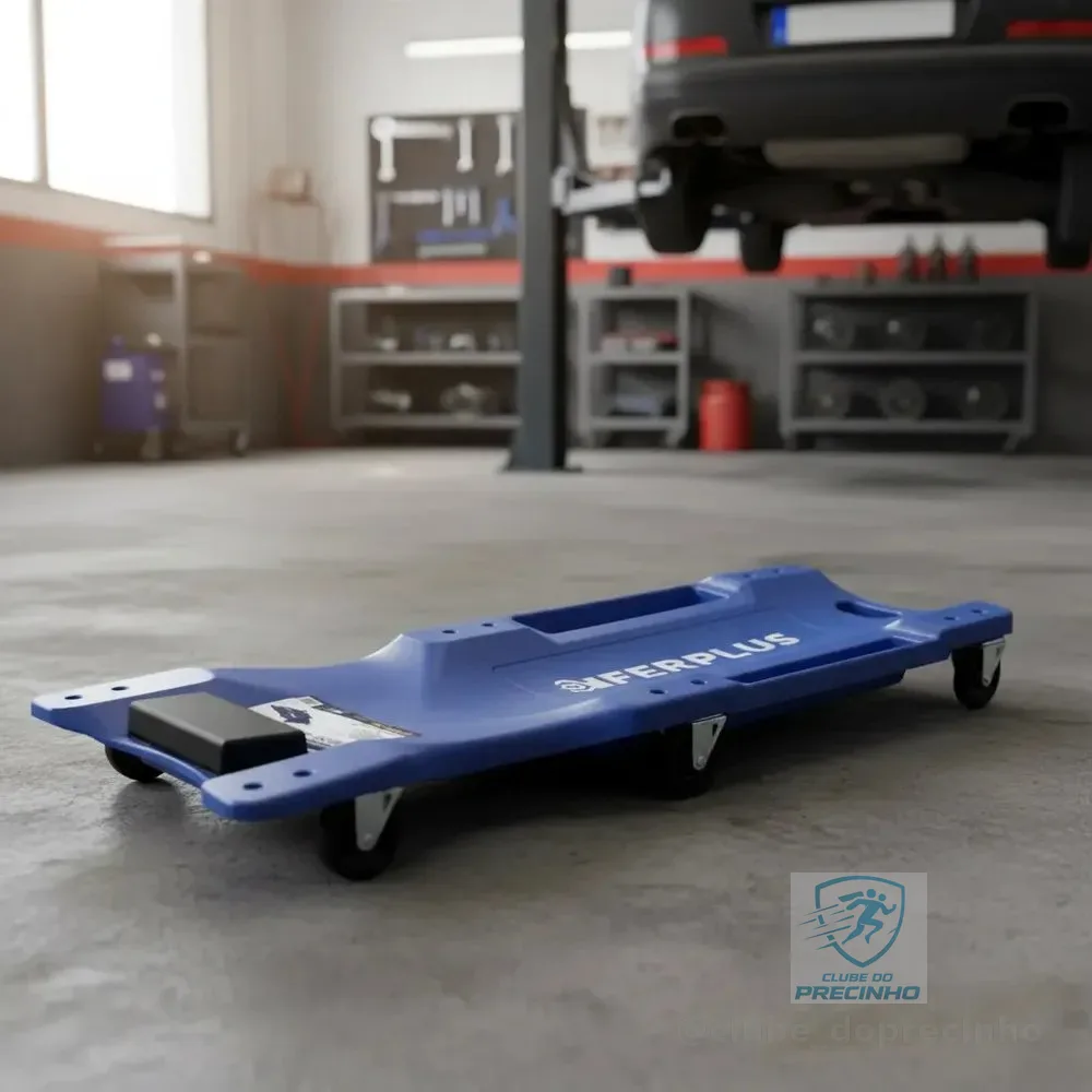 Carro Esteira Para Mecânico 6 Rodas 102cm Até 130kg