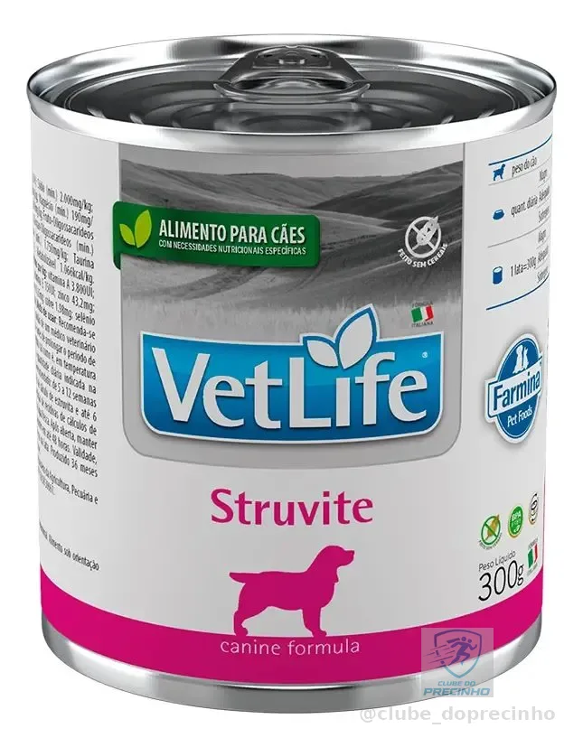 Farmina Vet Life Ração Úmida Para Cães Adultos Urinary Struvite Lata 300g