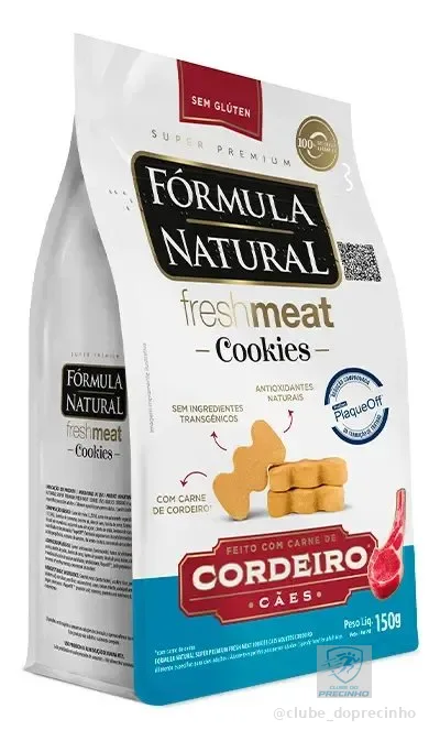 Fórmula Natural Freshmeat Cookies Sabor Cordeiro 150g