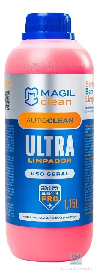 Shampoo Automotivo 1.15L Auto Clean Magil Clean Ultra Limpador Espumante