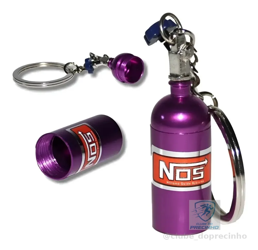 Chaveiro Nitro Nos Carros Garrafa Tuning Cores Cor Roxo