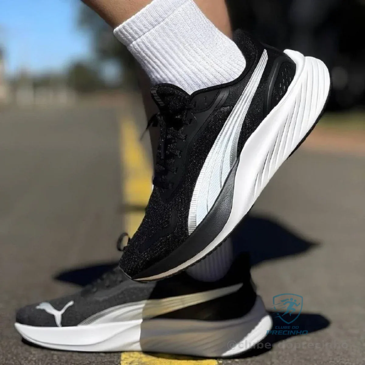 Tênis Masculino Pounce Lite Puma Puma Black-puma White Lisa 42 Br