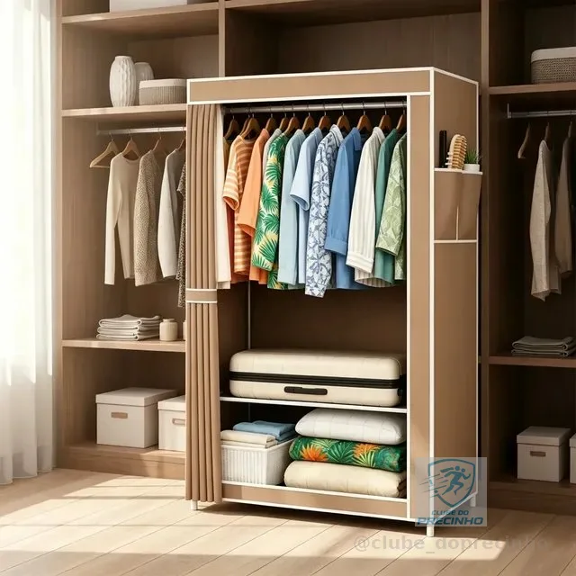 Organizador De Roupas Genérico Com 2 Divisores 4 Cores