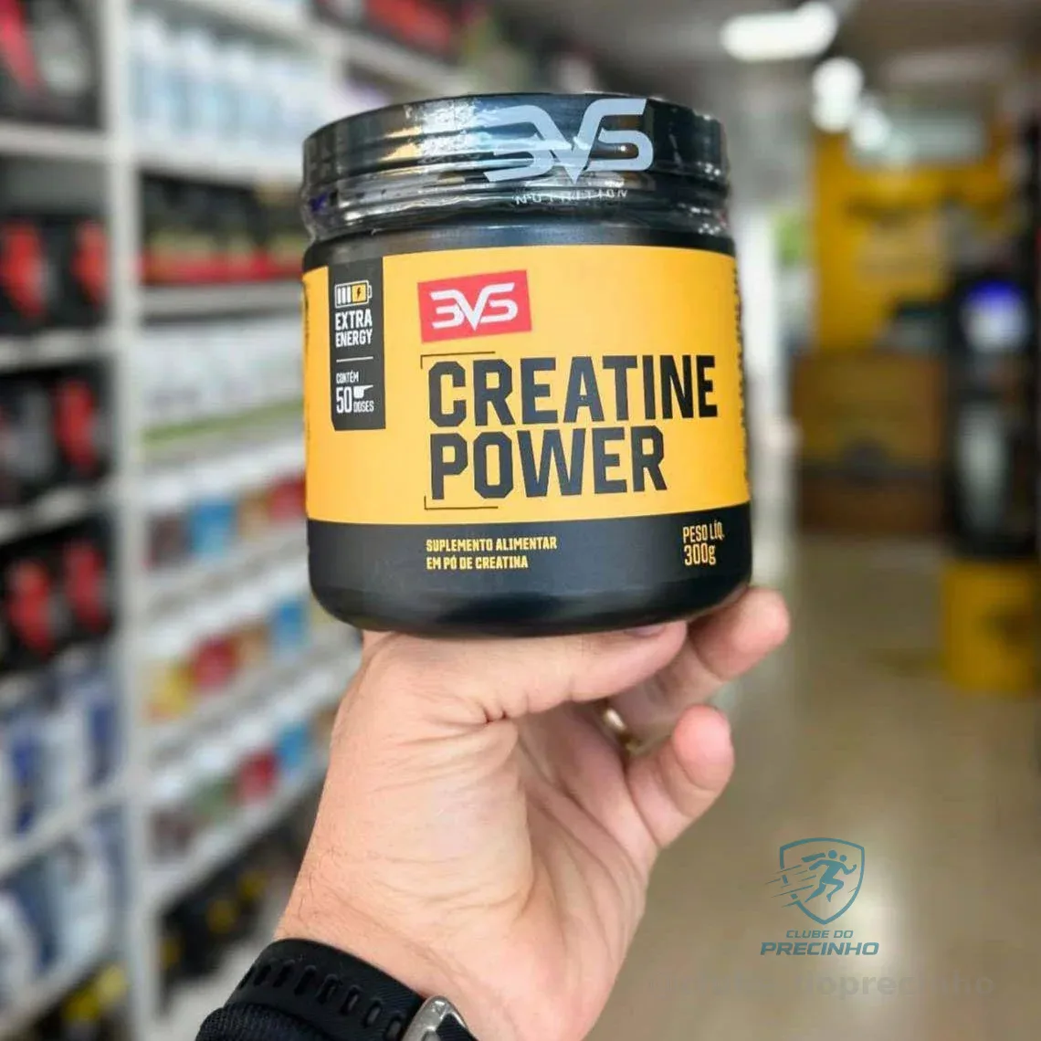 Creatina Monohidratada Power Extra Energy - 300g - 3vs Nutrition Sem Sabor
