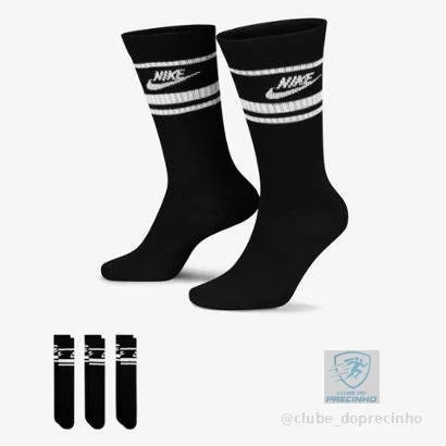 Meia Nike Sportswear Everyday Essential (3 Pares) Unissex