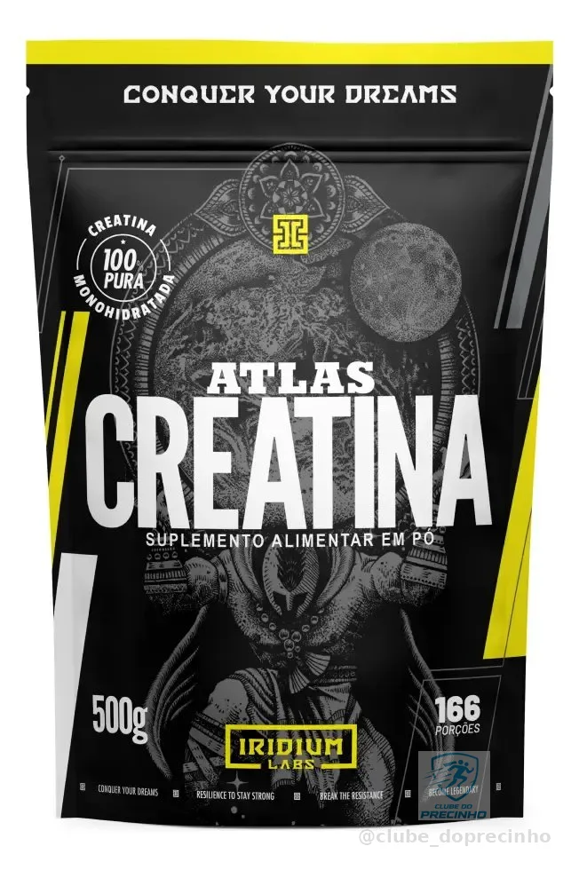 Creatina Atlas Monohidratada 500g - 100% Pura - Iridium Labs Sem sabor
