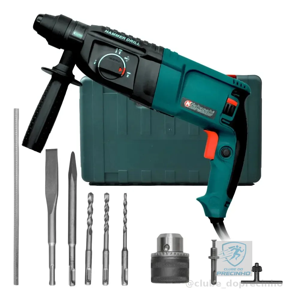 Martelete Perfurador Rompedor 1200w Profissional K Nakasaki Azul 220v 50 Hz/60 Hz