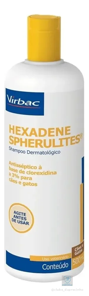 Shampoo Virbac Hexadene Spherulites® Para Cães E Gatos - 500ml