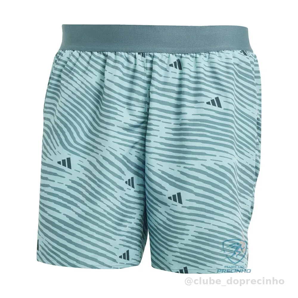 Short Masculino de Corrida 365 Adidas Turquesa