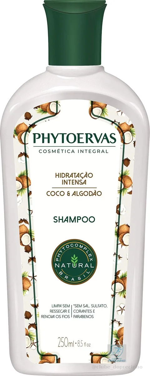 Phytoervas Shampoo Uso Diário 250 Ml Hidratação Intensa