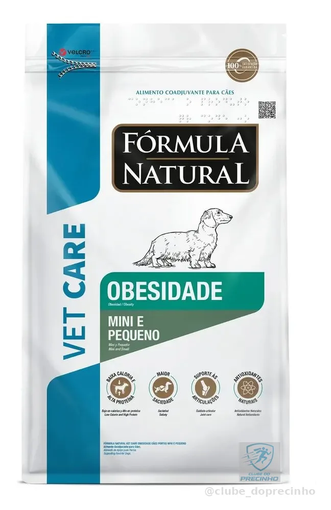 Fórmula Natural Vet Care Fórmula Natural Vet Care Obesidade Portes Mini e Pequeno Cão Adulto Seca
