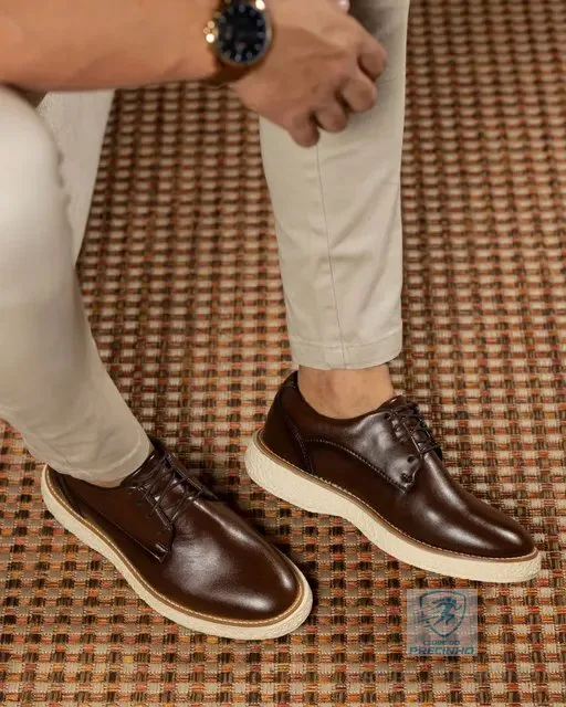 Sapato Social Oxford Casual Masculino Confort Moderno E Leve