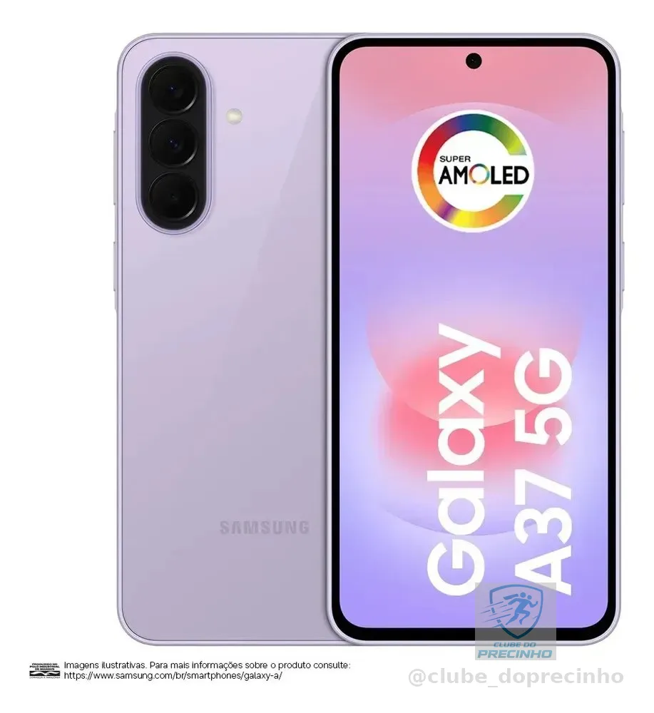 Celular Samsung Galaxy A37 5G 256GB, 8GB RAM, Câmera 50MP