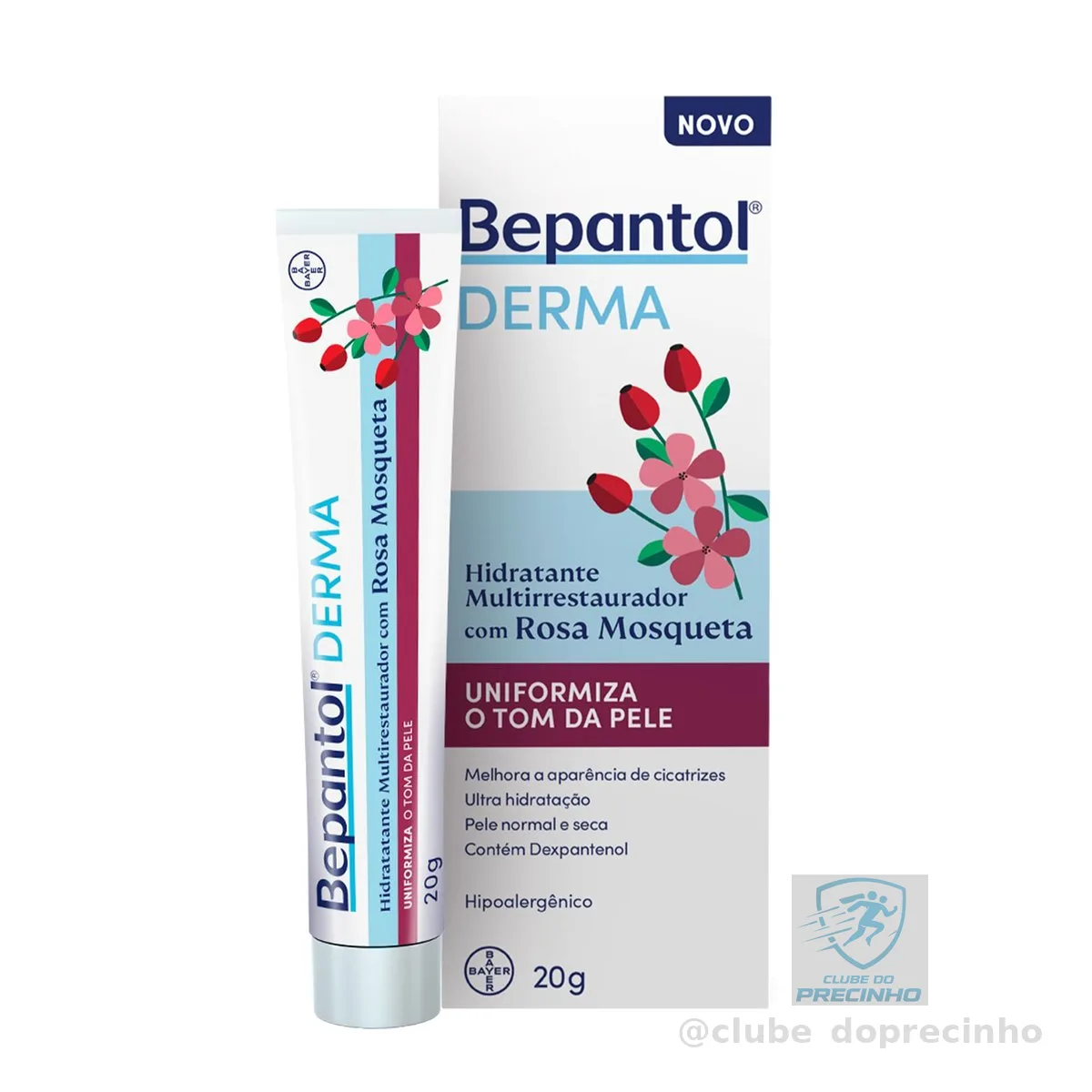 Bepantol Derma Rosa Mosqueta Hidratante Multirrestaurador 20g