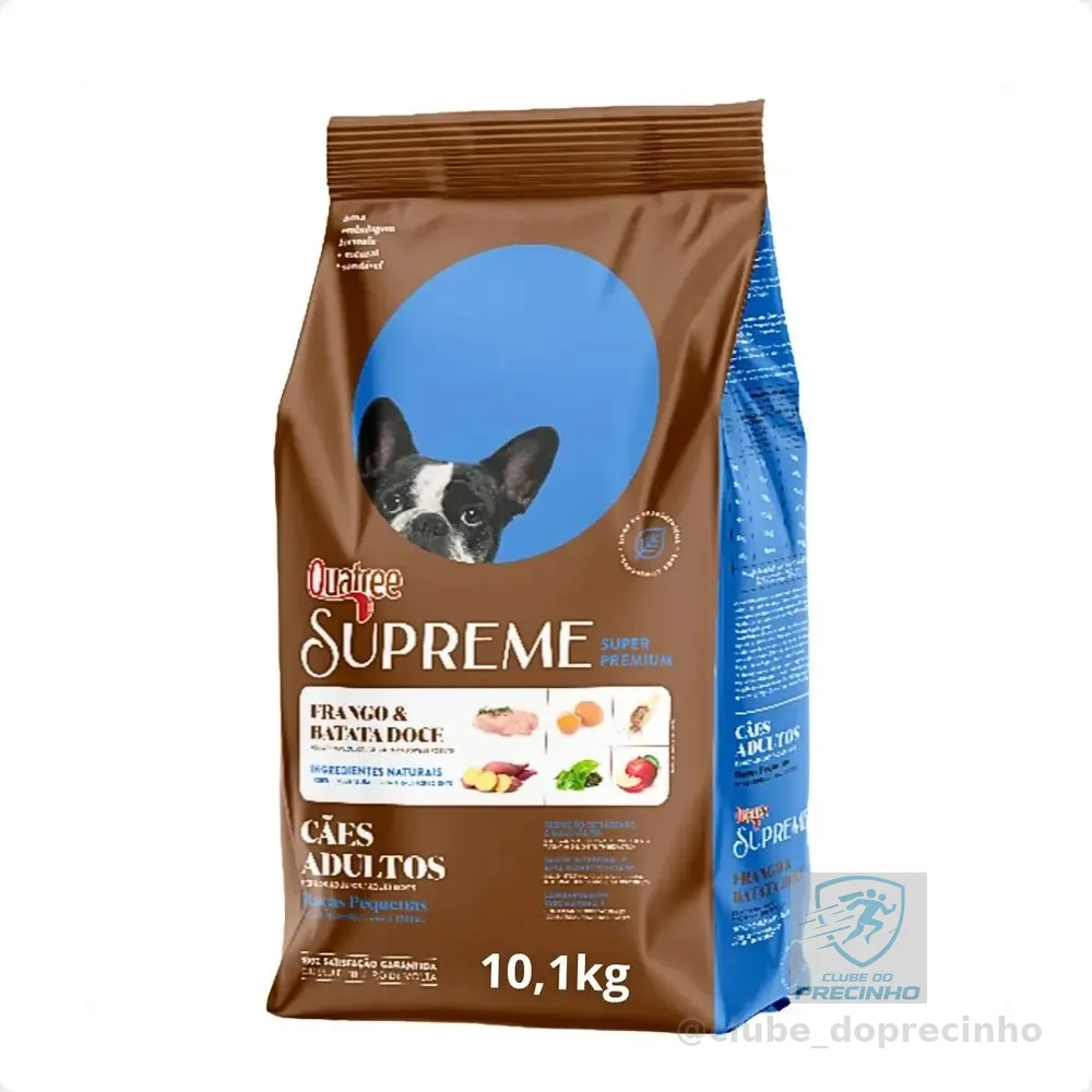 Ração Quatree Supreme Cães Adultos Raças Pequenas - 10,1kg