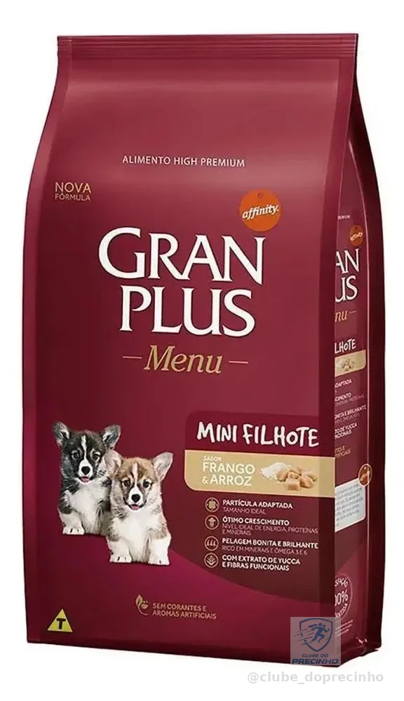 Ração Seca Gran Plus Filhotes Raça Pequena Frango 10kg