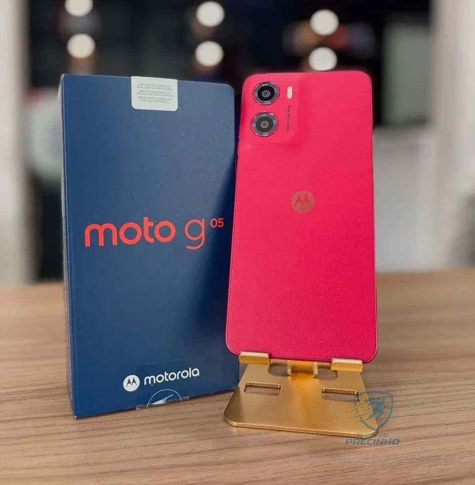 Smartphone Motorola Moto G05 256gb 4gb Ram Camera 50mp Vermelho
